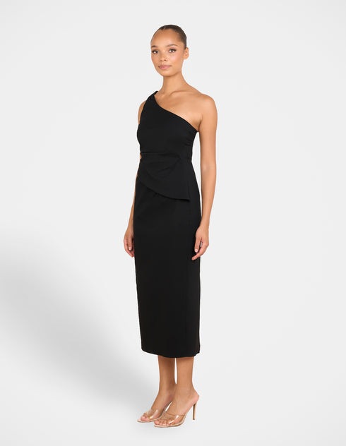 Hoda One Shoulder Midi Dress